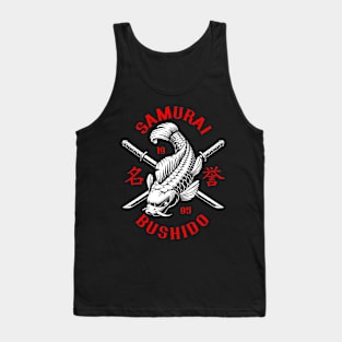 Samurai Japanese Fish Koi Japan Tank Top